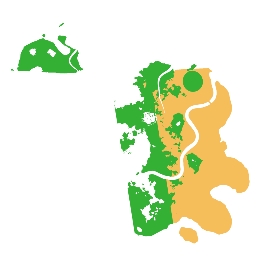 Biome Rust Map: Procedural Map, Size: 3500, Seed: 2052855833