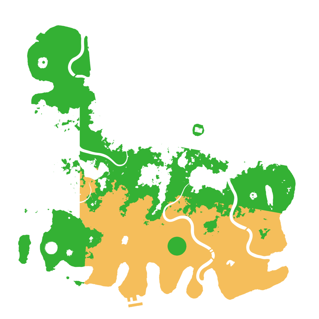 Biome Rust Map: Procedural Map, Size: 4500, Seed: 3994544