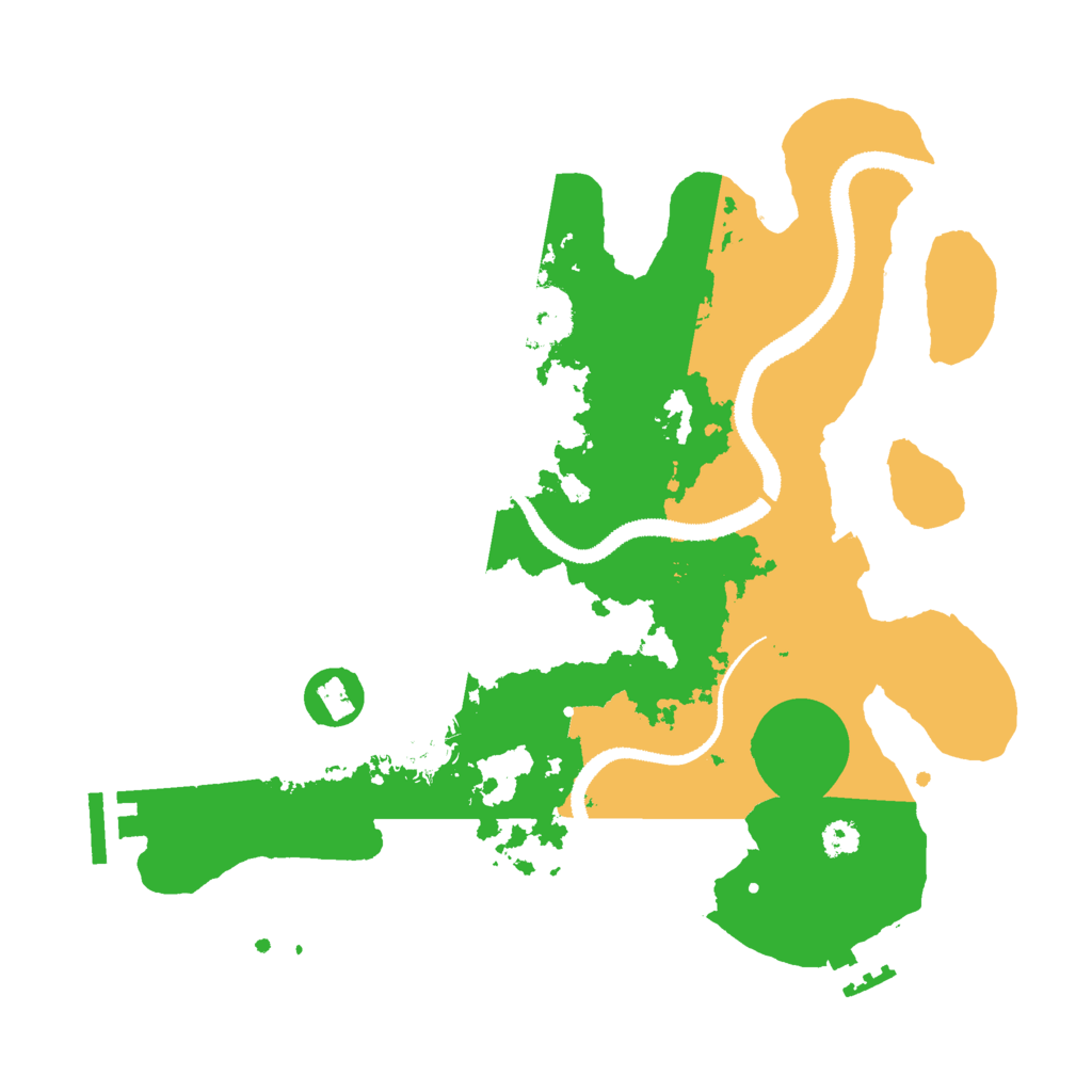 Biome Rust Map: Procedural Map, Size: 3000, Seed: 36219