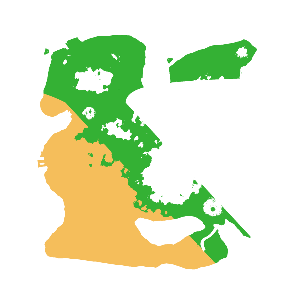 Biome Rust Map: Procedural Map, Size: 2500, Seed: 165831107