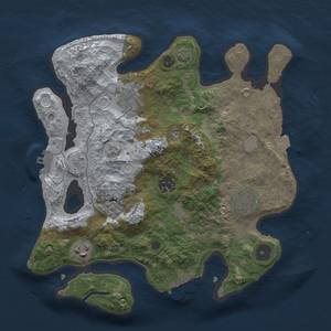 Thumbnail Rust Map: Procedural Map, Size: 3000, Seed: 526373831, 13 Monuments