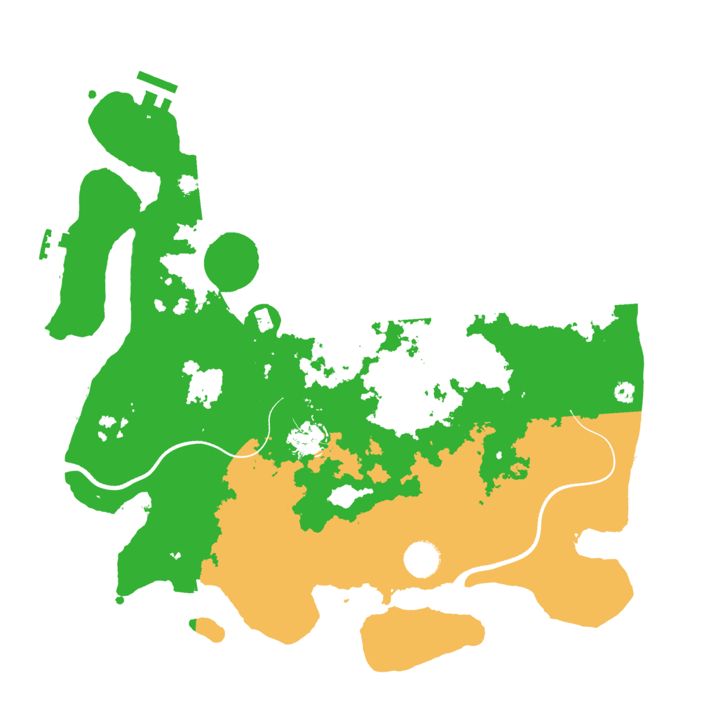 Biome Rust Map: Procedural Map, Size: 3500, Seed: 650662398