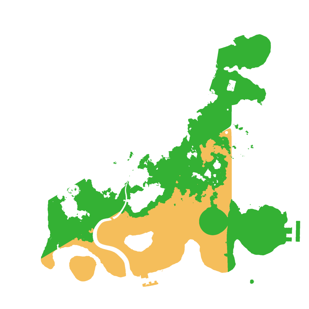 Biome Rust Map: Procedural Map, Size: 3000, Seed: 1276930772