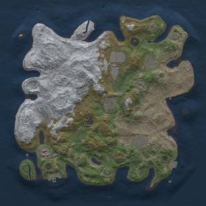 Thumbnail Rust Map: Procedural Map, Size: 3500, Seed: 222584945, 16 Monuments