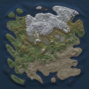 Thumbnail Rust Map: Procedural Map, Size: 4000, Seed: 140117913, 19 Monuments