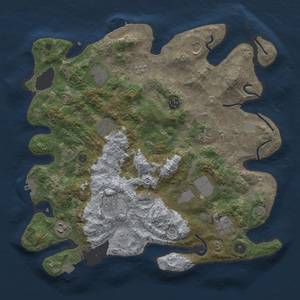 Thumbnail Rust Map: Procedural Map, Size: 3850, Seed: 673193872, 18 Monuments