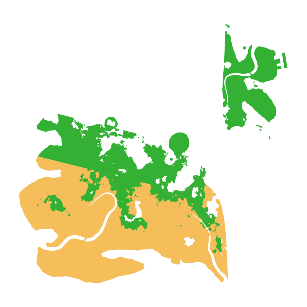 Biome Rust Map: Procedural Map, Size: 4000, Seed: 458210