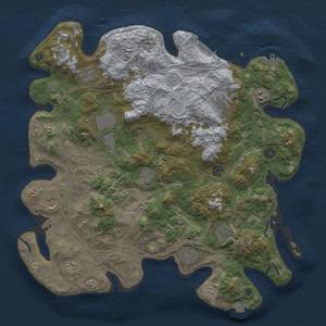 Thumbnail Rust Map: Procedural Map, Size: 4250, Seed: 1200603345, 19 Monuments