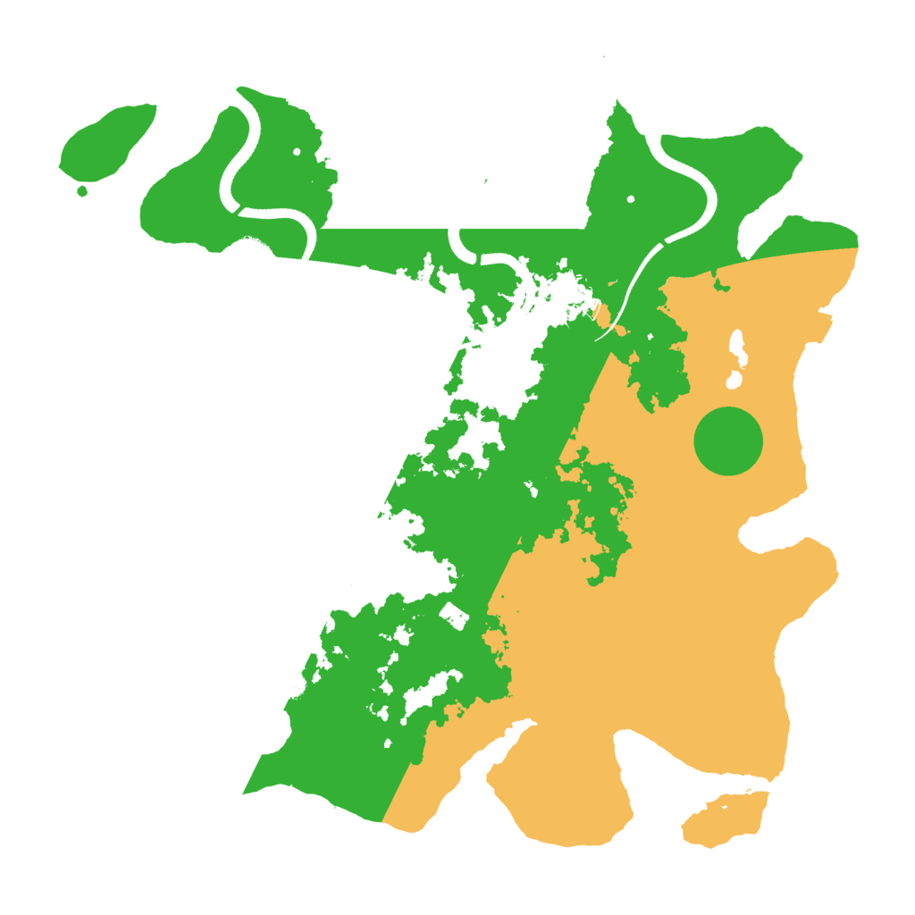 Biome Rust Map: Procedural Map, Size: 3500, Seed: 269819741
