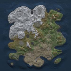 Thumbnail Rust Map: Procedural Map, Size: 3300, Seed: 13829698, 13 Monuments