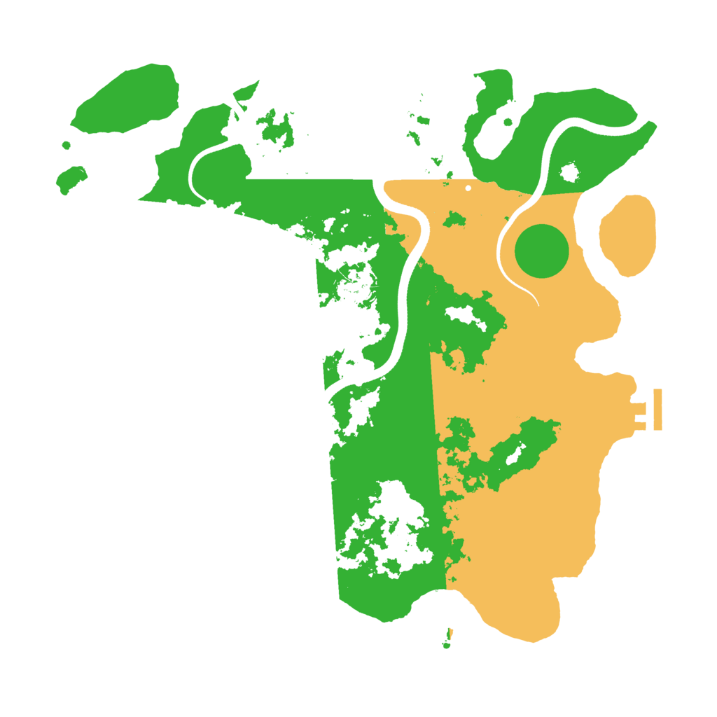 Biome Rust Map: Procedural Map, Size: 3500, Seed: 1255396133
