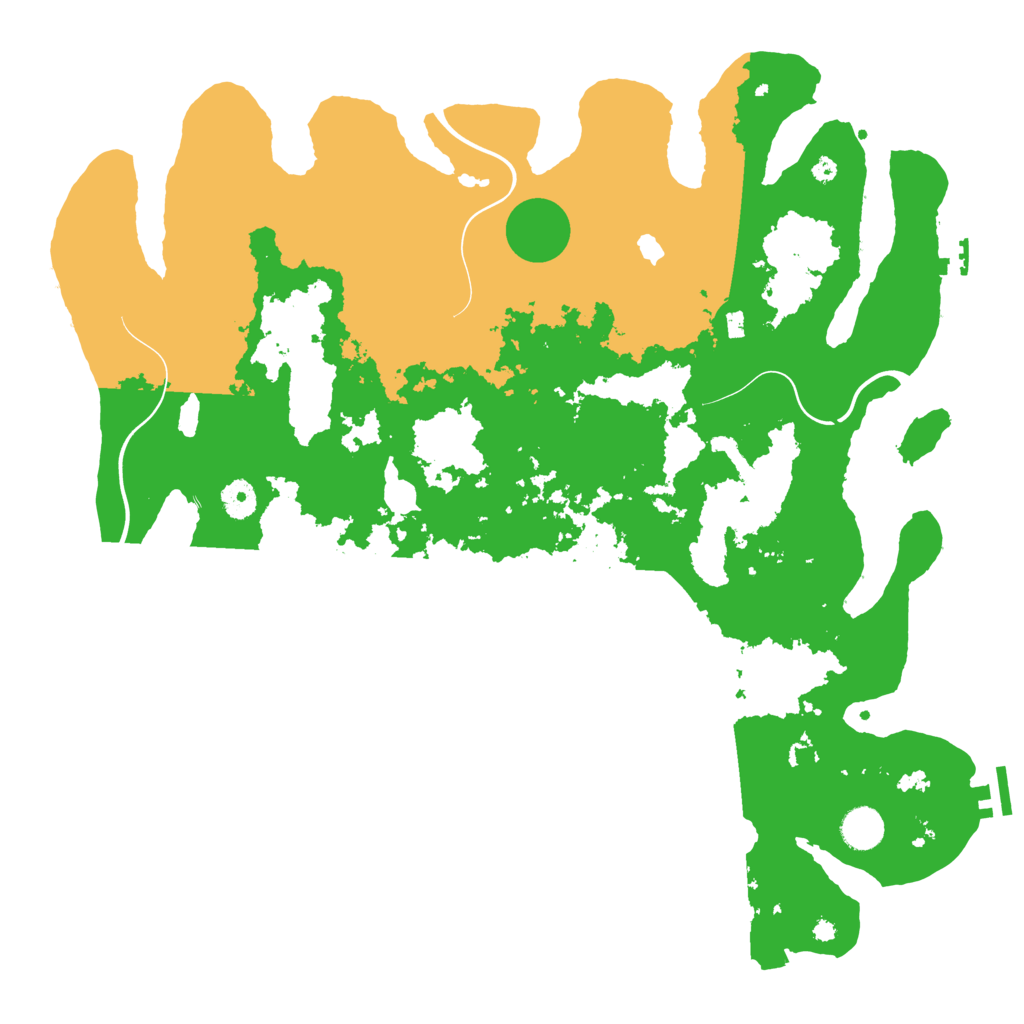 Biome Rust Map: Procedural Map, Size: 4200, Seed: 601561887