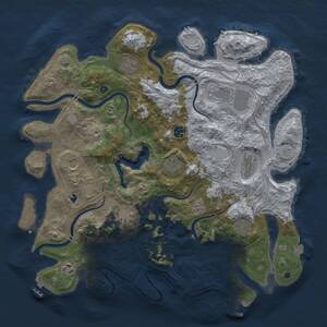 Thumbnail Rust Map: Procedural Map, Size: 4250, Seed: 1728, 16 Monuments