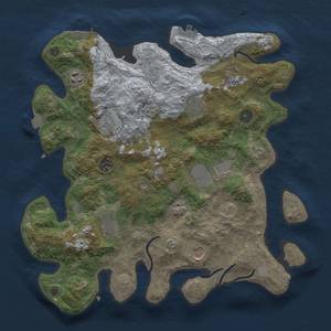 Thumbnail Rust Map: Procedural Map, Size: 3700, Seed: 602110045, 17 Monuments