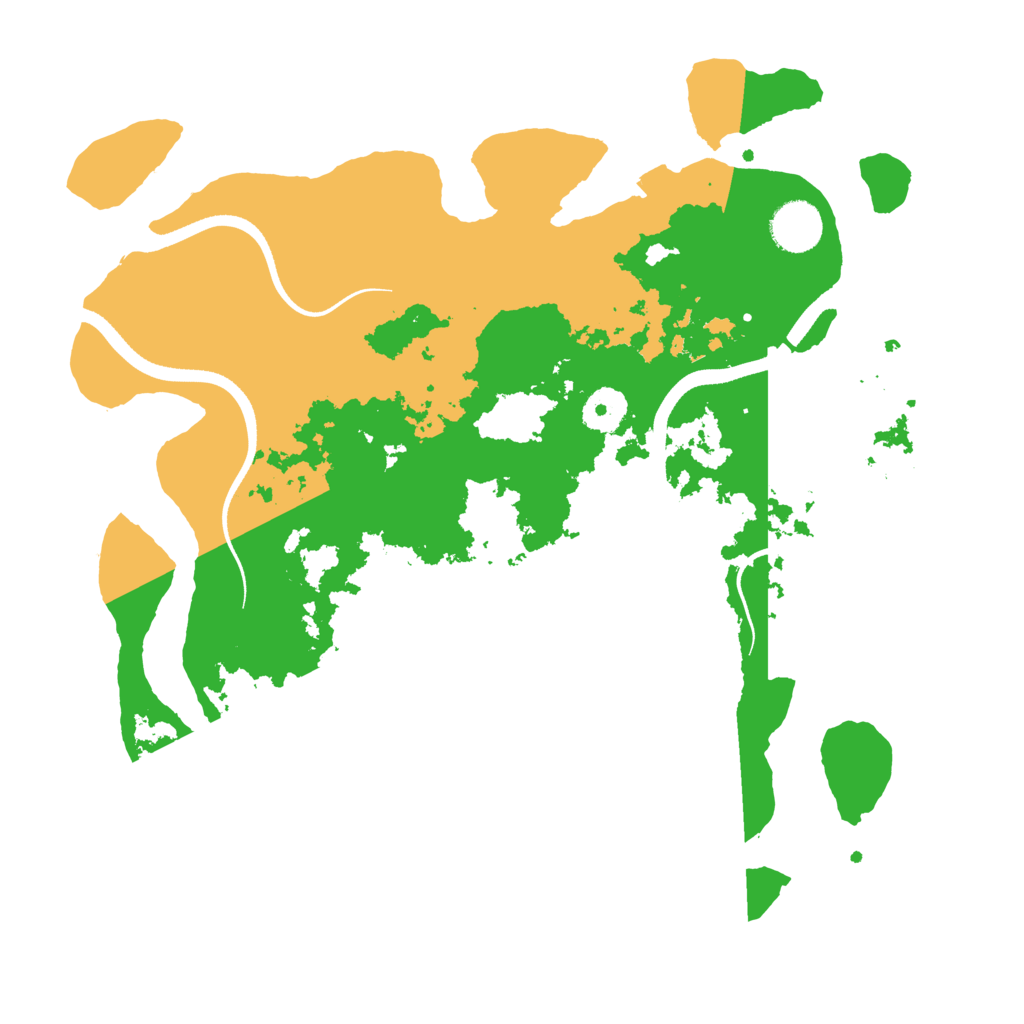 Biome Rust Map: Procedural Map, Size: 3500, Seed: 57506369