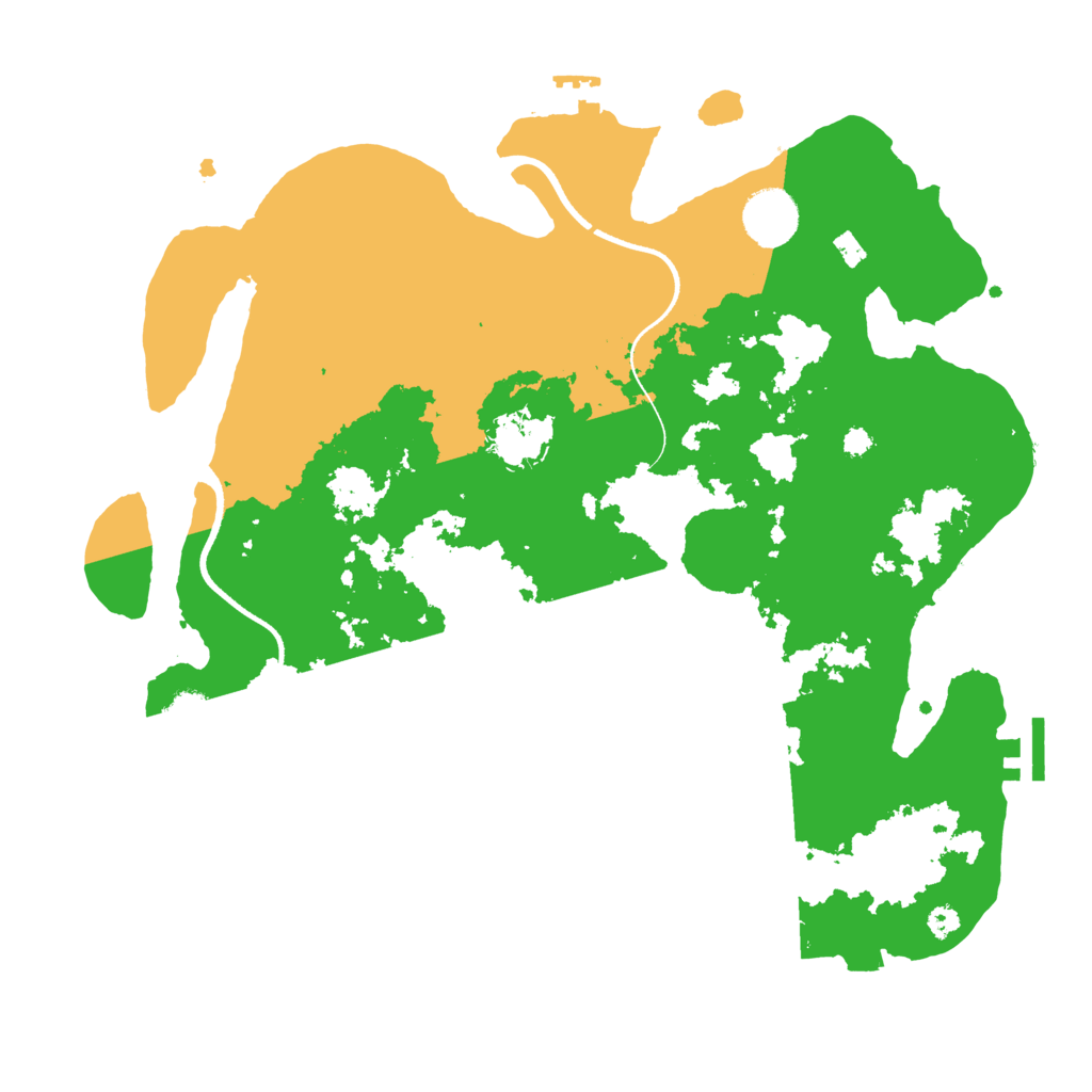 Biome Rust Map: Procedural Map, Size: 3500, Seed: 448076587