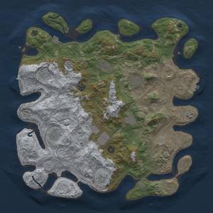 Thumbnail Rust Map: Procedural Map, Size: 4250, Seed: 1309616559, 19 Monuments