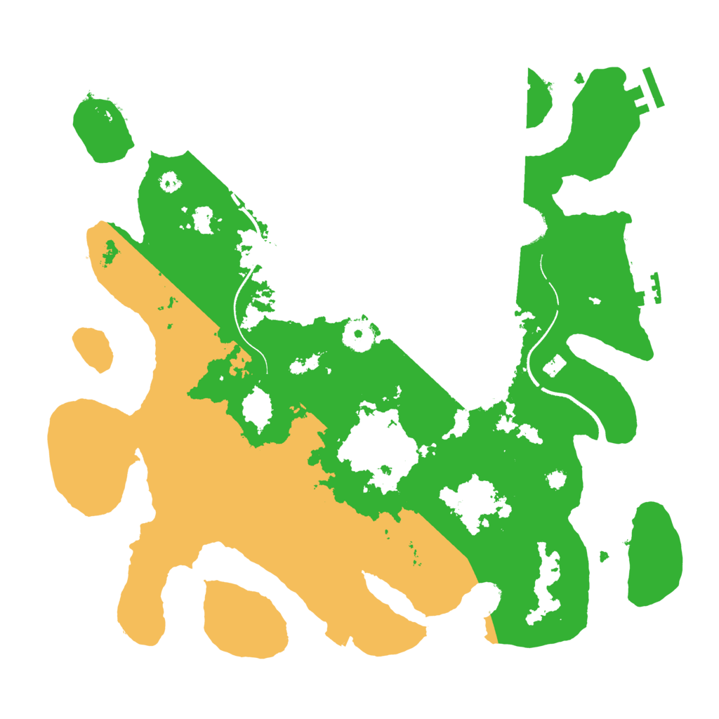Biome Rust Map: Procedural Map, Size: 3500, Seed: 134007139