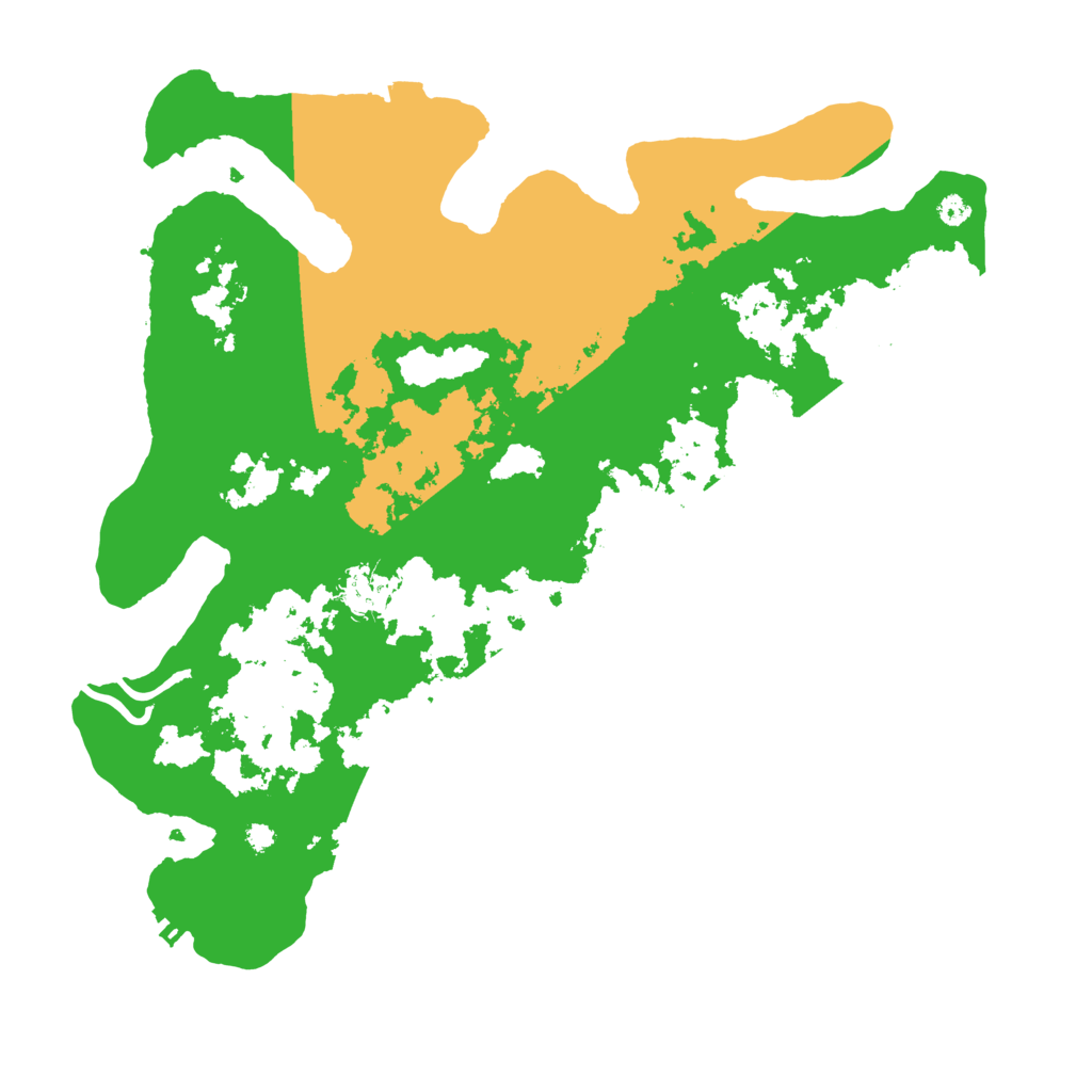 Biome Rust Map: Procedural Map, Size: 3650, Seed: 39337153