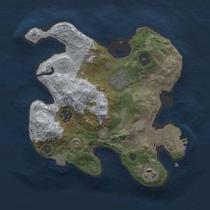 Thumbnail Rust Map: Procedural Map, Size: 2500, Seed: 49964150, 10 Monuments