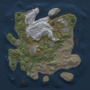 Thumbnail Rust Map: Procedural Map, Size: 3500, Seed: 905, 14 Monuments