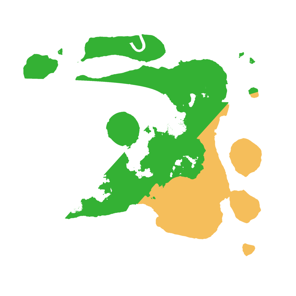 Biome Rust Map: Procedural Map, Size: 2500, Seed: 2050859750