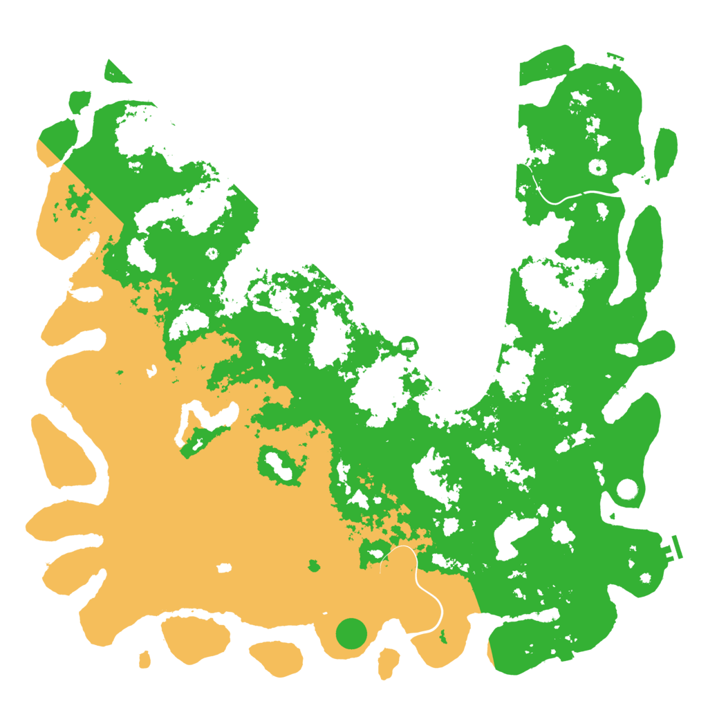 Biome Rust Map: Procedural Map, Size: 6000, Seed: 1576087375