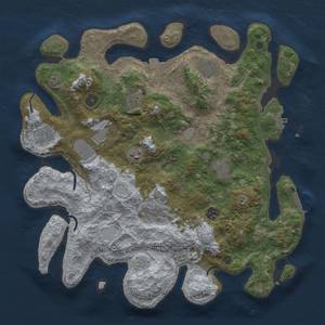 Thumbnail Rust Map: Procedural Map, Size: 4000, Seed: 1762842173, 17 Monuments