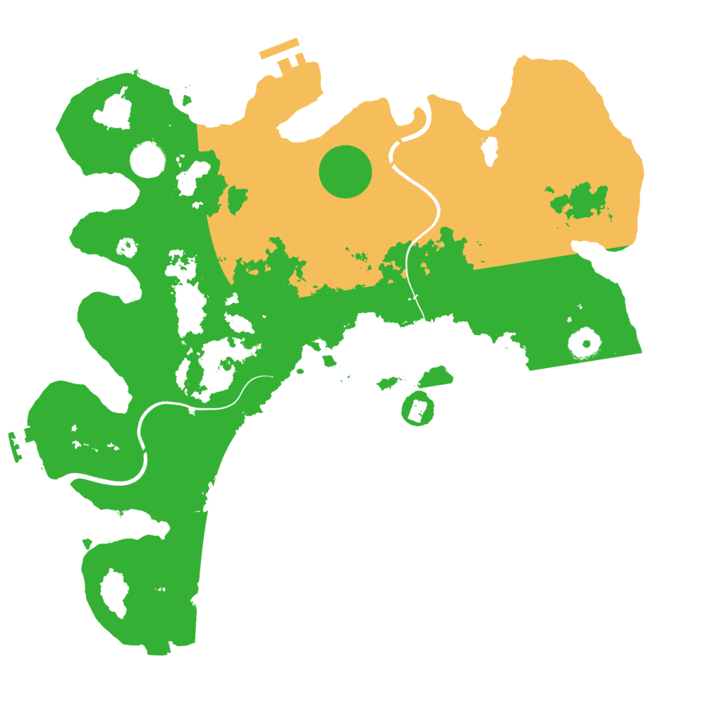 Biome Rust Map: Procedural Map, Size: 3600, Seed: 90524