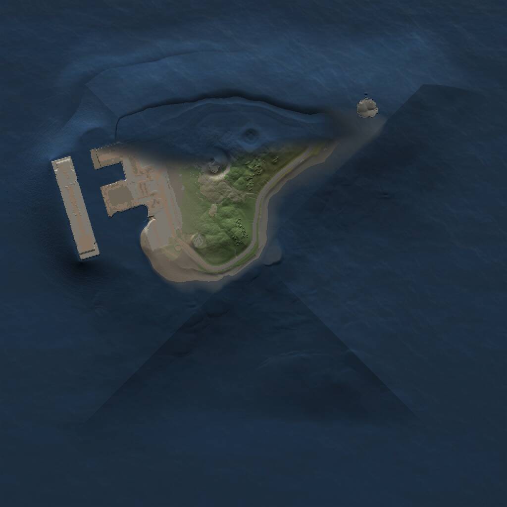 Rust Map: Procedural Map, Size: 1000, Seed: 1004641081, 2 Monuments