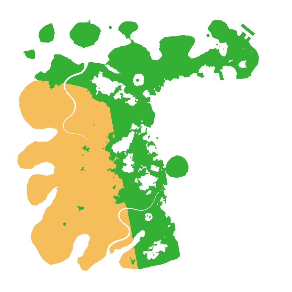 Biome Rust Map: Procedural Map, Size: 3700, Seed: 45648565