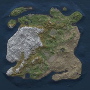 Thumbnail Rust Map: Procedural Map, Size: 3500, Seed: 2031540681, 16 Monuments
