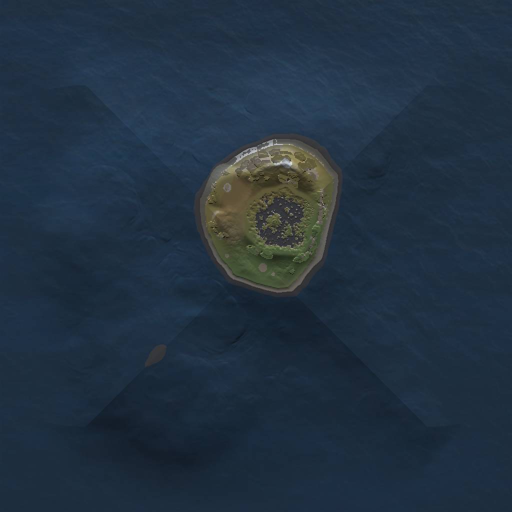 Rust Map: Procedural Map, Size: 1000, Seed: 1714042041, 3 Monuments