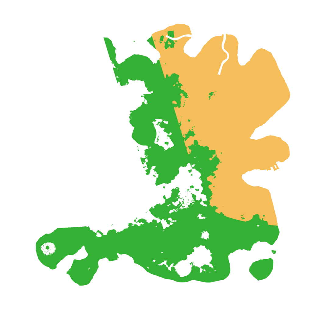 Biome Rust Map: Procedural Map, Size: 3500, Seed: 1231099195