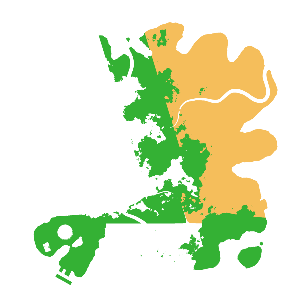 Biome Rust Map: Procedural Map, Size: 3500, Seed: 1231099195