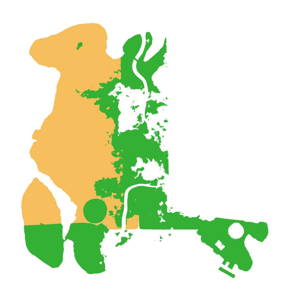 Biome Rust Map: Procedural Map, Size: 3500, Seed: 12313