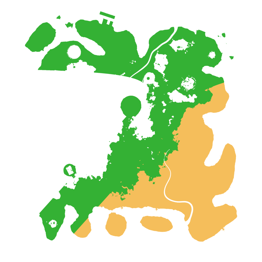 Biome Rust Map: Procedural Map, Size: 3400, Seed: 3486489