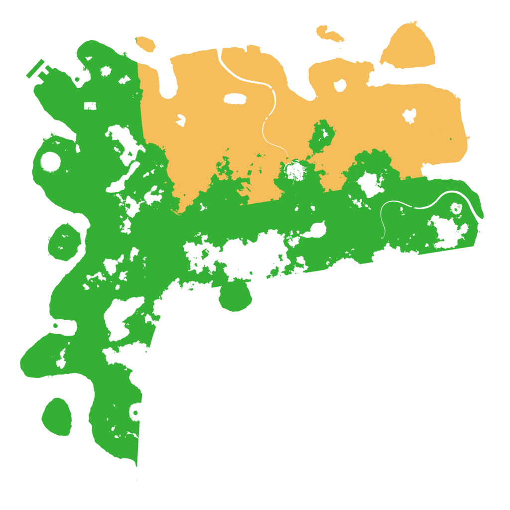 Biome Rust Map: Procedural Map, Size: 4500, Seed: 88278493