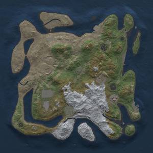 Thumbnail Rust Map: Procedural Map, Size: 3500, Seed: 1437719751, 15 Monuments