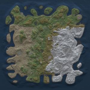 Thumbnail Rust Map: Procedural Map, Size: 4500, Seed: 172, 19 Monuments