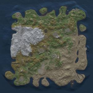 Thumbnail Rust Map: Procedural Map, Size: 4250, Seed: 1353469772, 19 Monuments