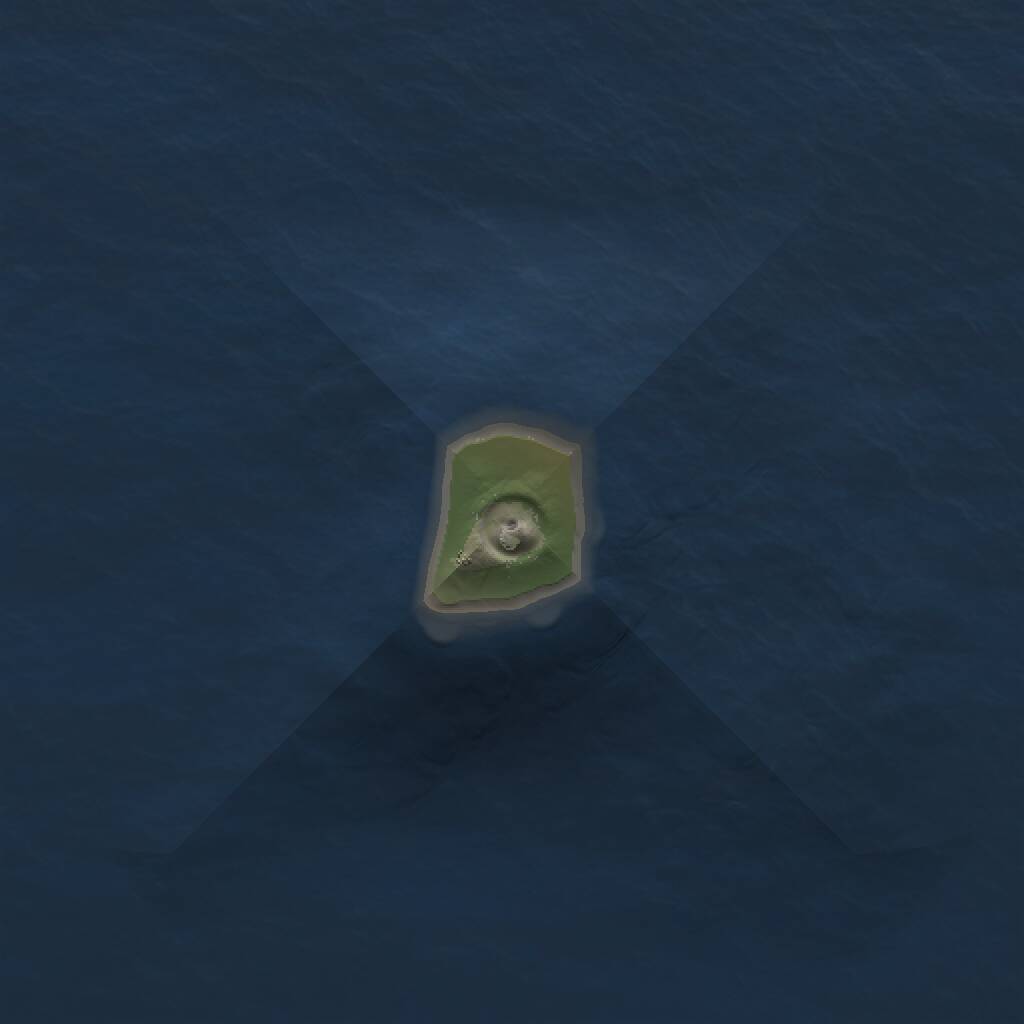 Rust Map: Procedural Map, Size: 1000, Seed: 130065912, 1 Monuments