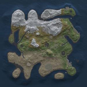 Thumbnail Rust Map: Procedural Map, Size: 3000, Seed: 995748035, 12 Monuments