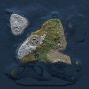 Thumbnail Rust Map: Procedural Map, Size: 1800, Seed: 326561438, 3 Monuments