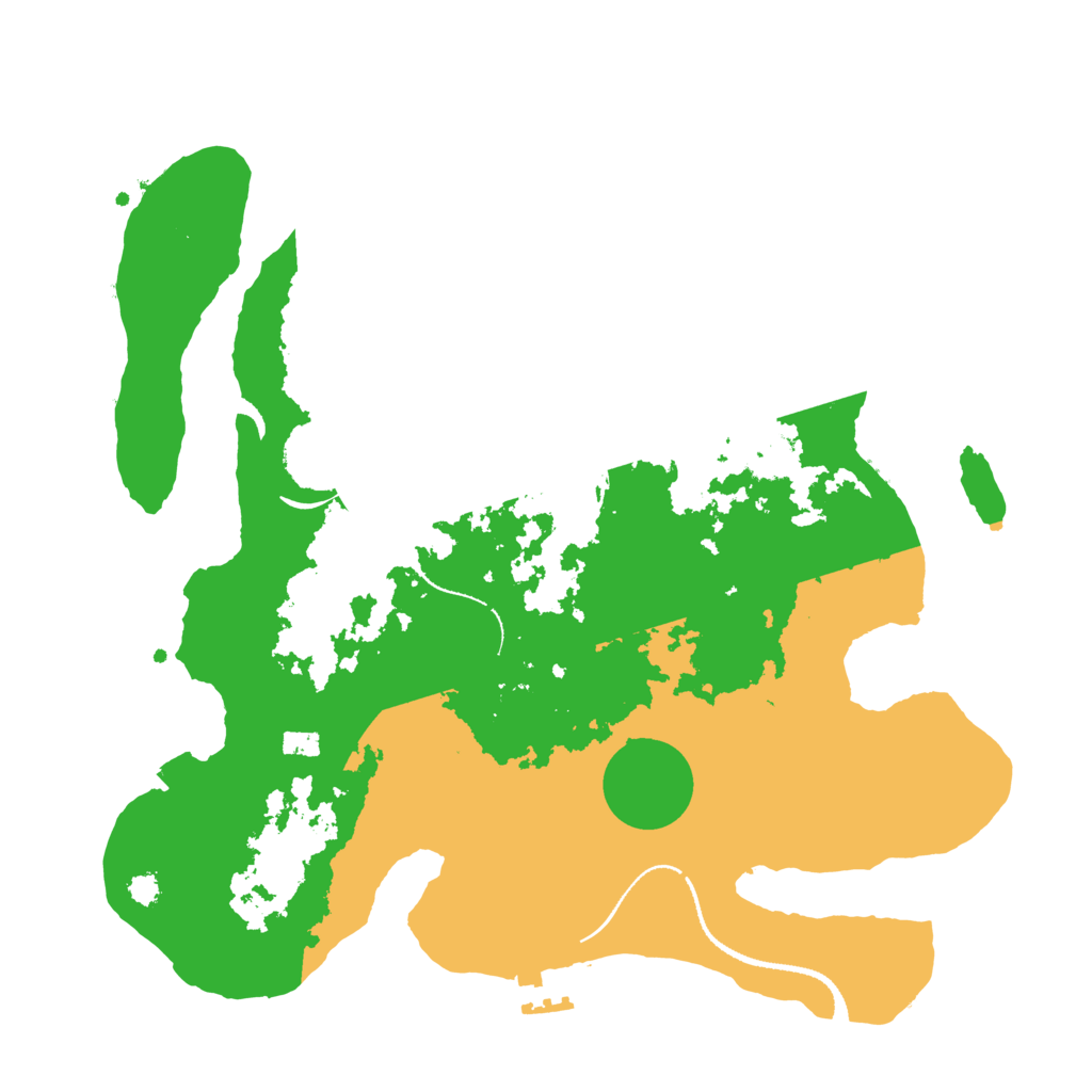 Biome Rust Map: Procedural Map, Size: 3200, Seed: 427612065