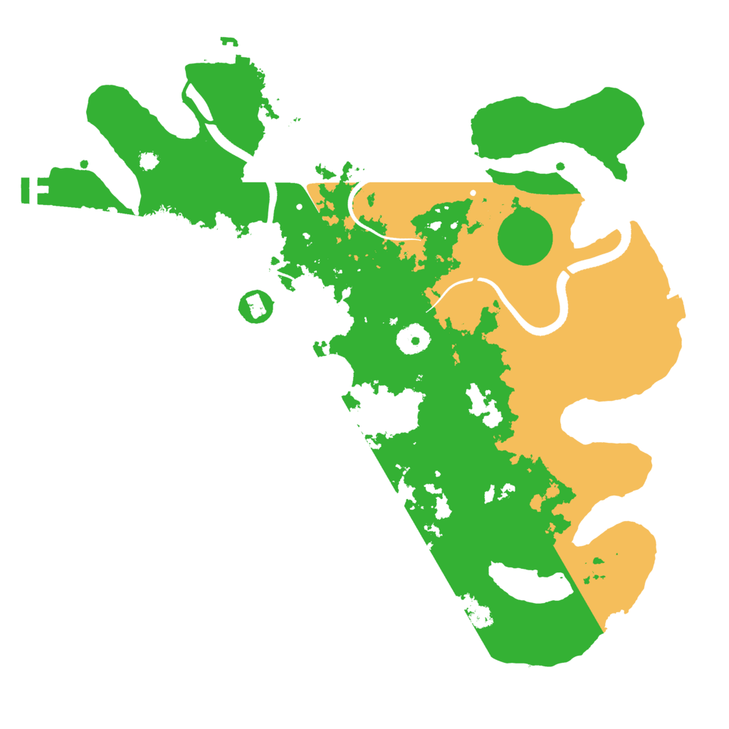 Biome Rust Map: Procedural Map, Size: 3500, Seed: 77550096