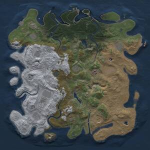 Thumbnail Rust Map: Procedural Map, Size: 4500, Seed: 1999215882, 19 Monuments