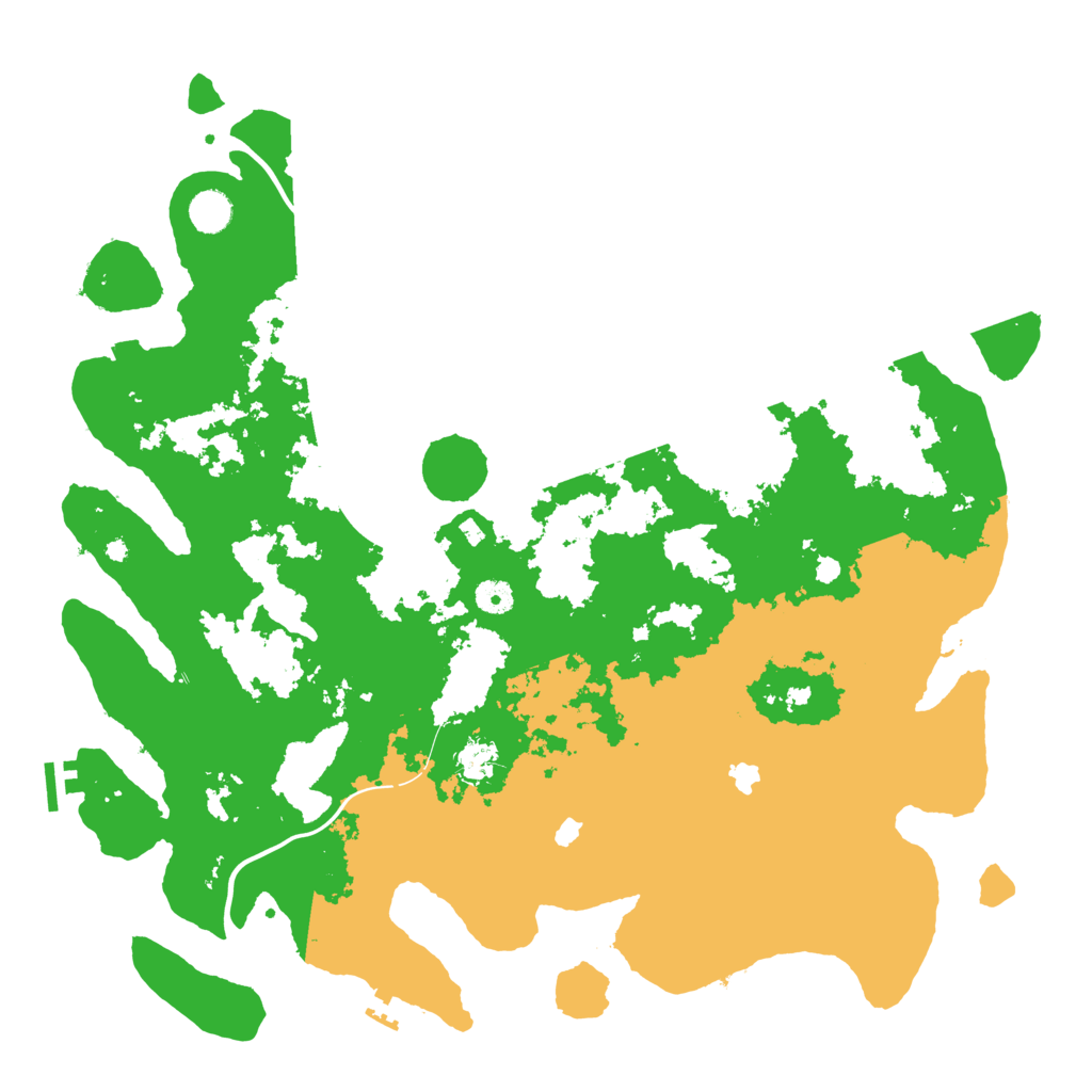 Biome Rust Map: Procedural Map, Size: 4500, Seed: 140117913