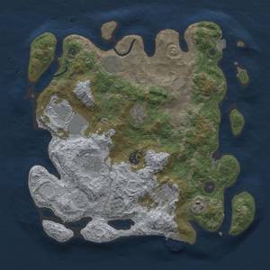 Thumbnail Rust Map: Procedural Map, Size: 3500, Seed: 75138651, 15 Monuments