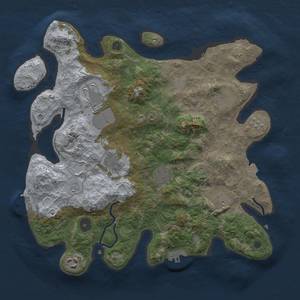 Thumbnail Rust Map: Procedural Map, Size: 3500, Seed: 297282026, 15 Monuments